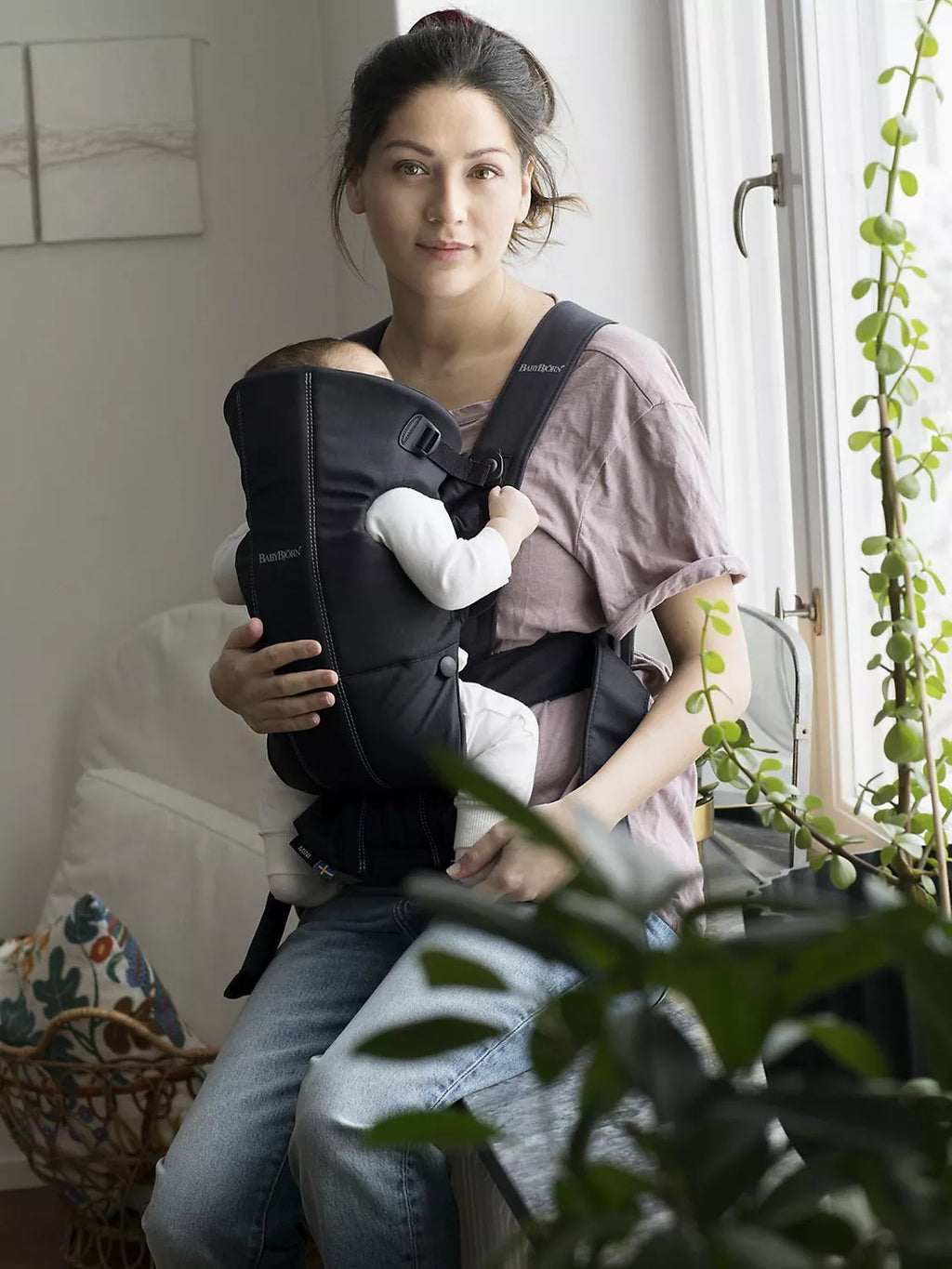 BabyBjörn Baby Woven Mini Carrier, Black by BabyBjörn