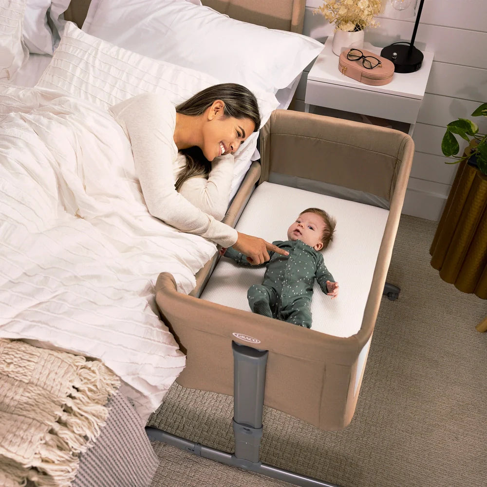 Graco Sweet2Sleep Bedside Crib Oatmeal by Graco