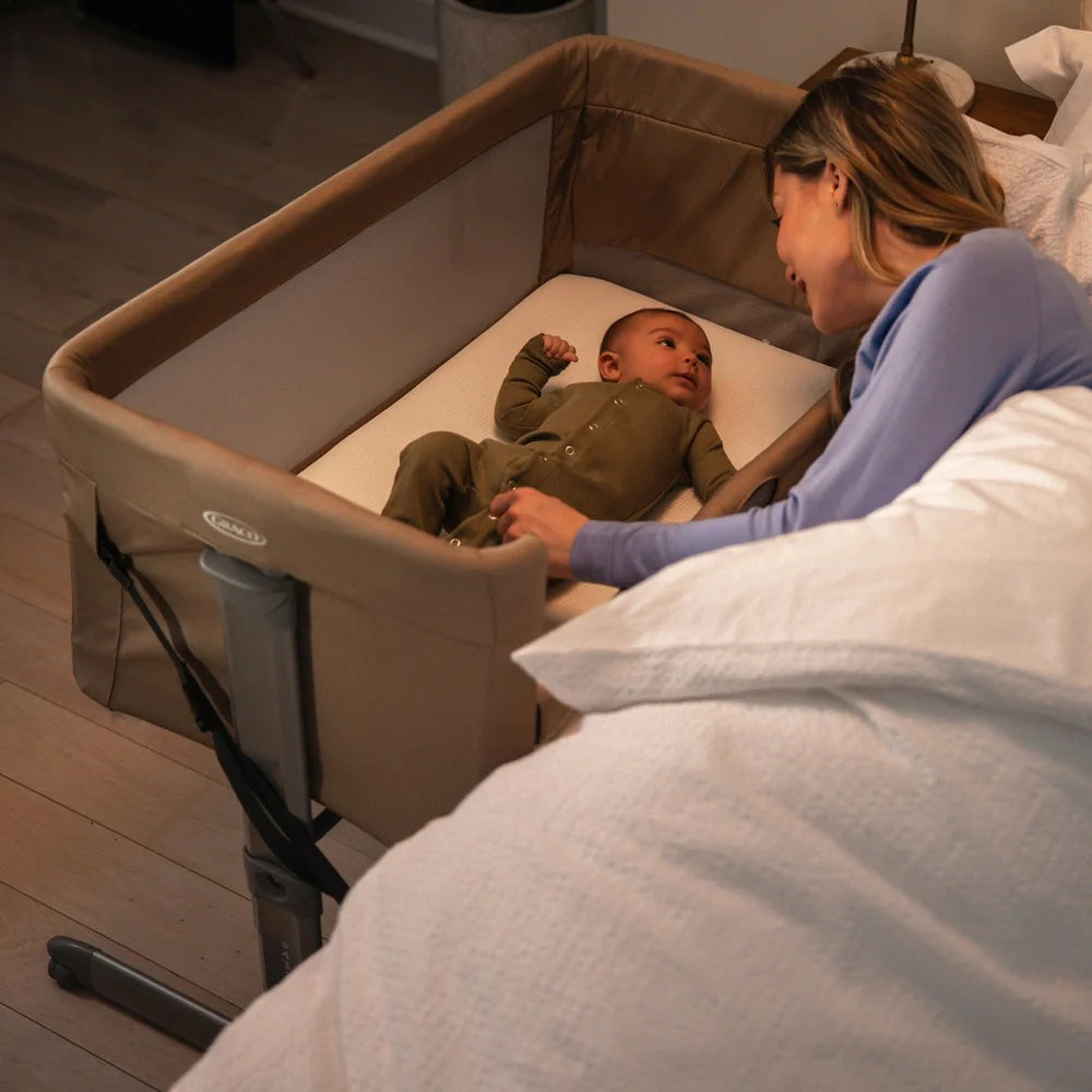 Graco Sweet2Sleep Bedside Crib Oatmeal by Graco