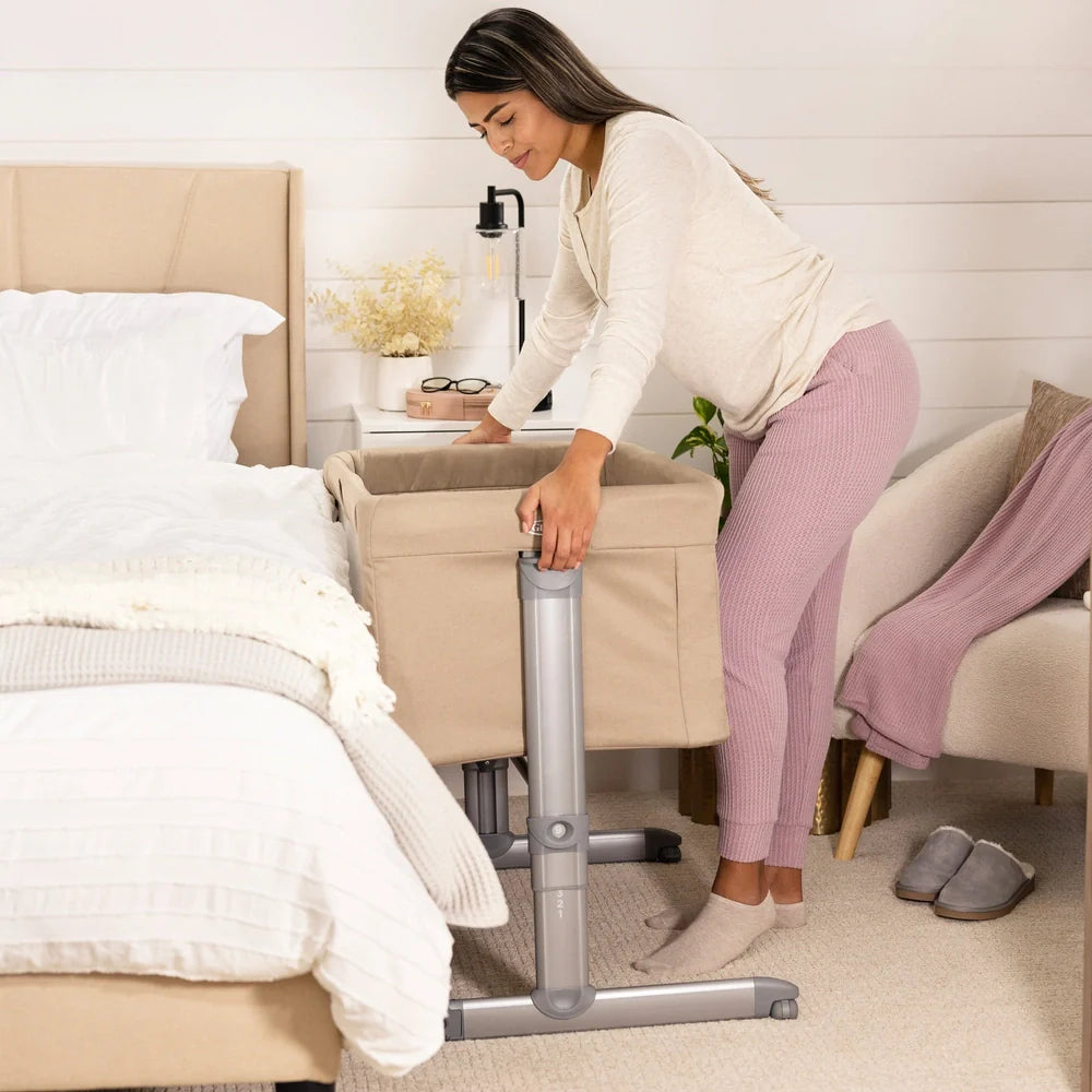 Graco Sweet2Sleep Bedside Crib Oatmeal by Graco