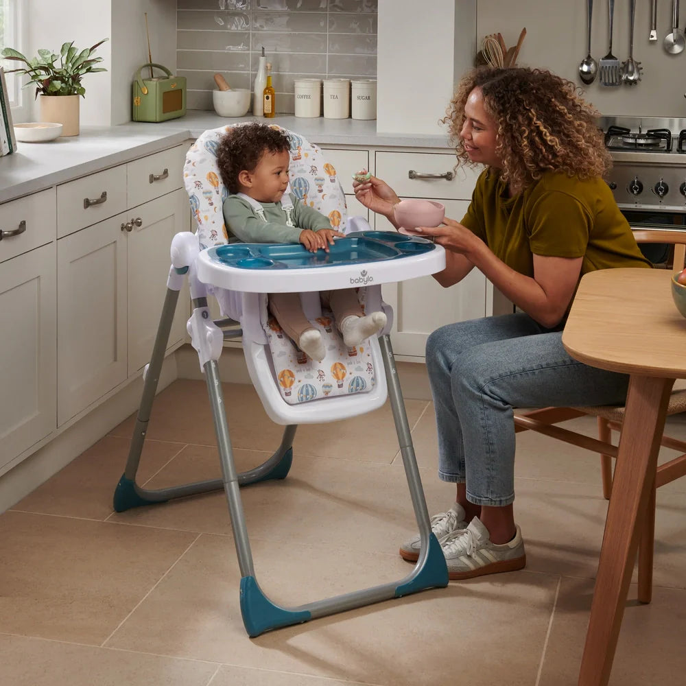 Babylo Hi Lo Convertible High Chair Hot Air Balloons by Babylo