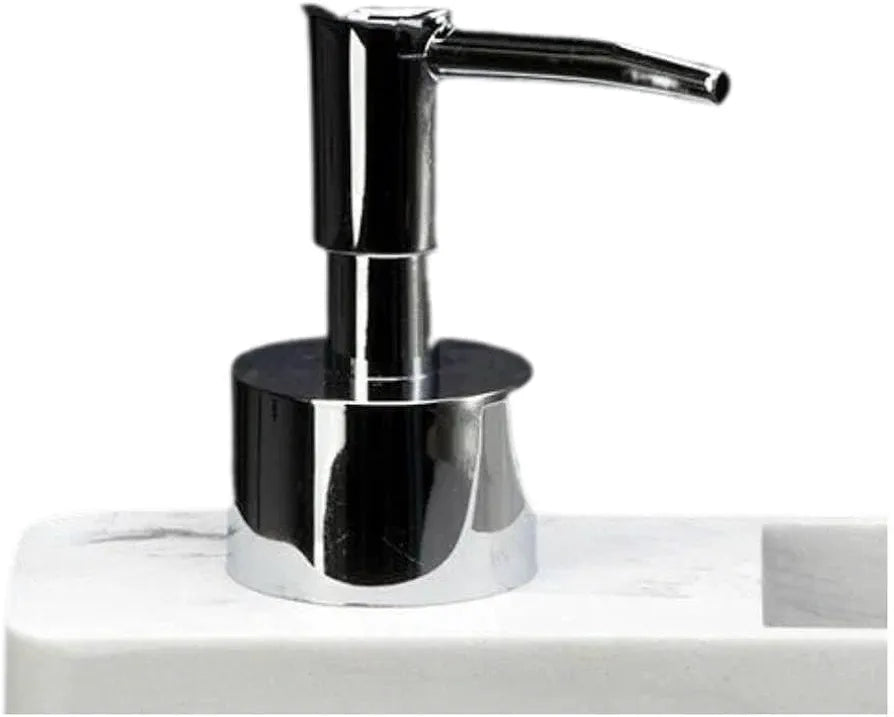 Premium Dish Soap Dispenser, Elegant Hand Wash, Washing Up Liquid Dispenser, Sink Soap and Sponge Caddy, 2 in 1 Organizer for Kitchen Sink 