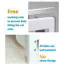 mcc direct Wooden Cot and Toddler Bed, Premier Aloe Vera Water Repellent Mattress, Grey - Orlando by MCC Direct