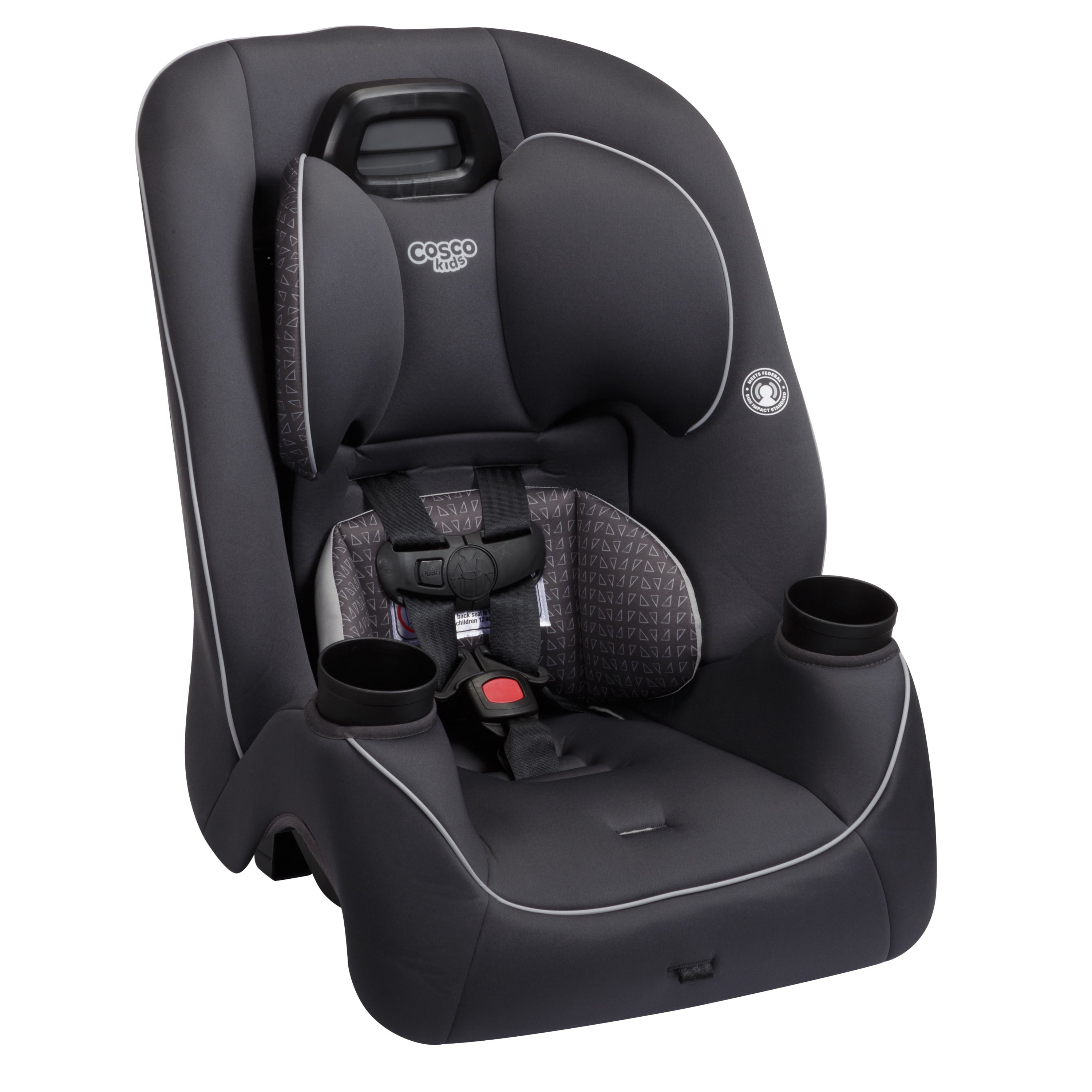 Cosco Kids Easy Elite Slim All-in-One Convertible Car Seat, Grey Glyphs by Cosco Kids