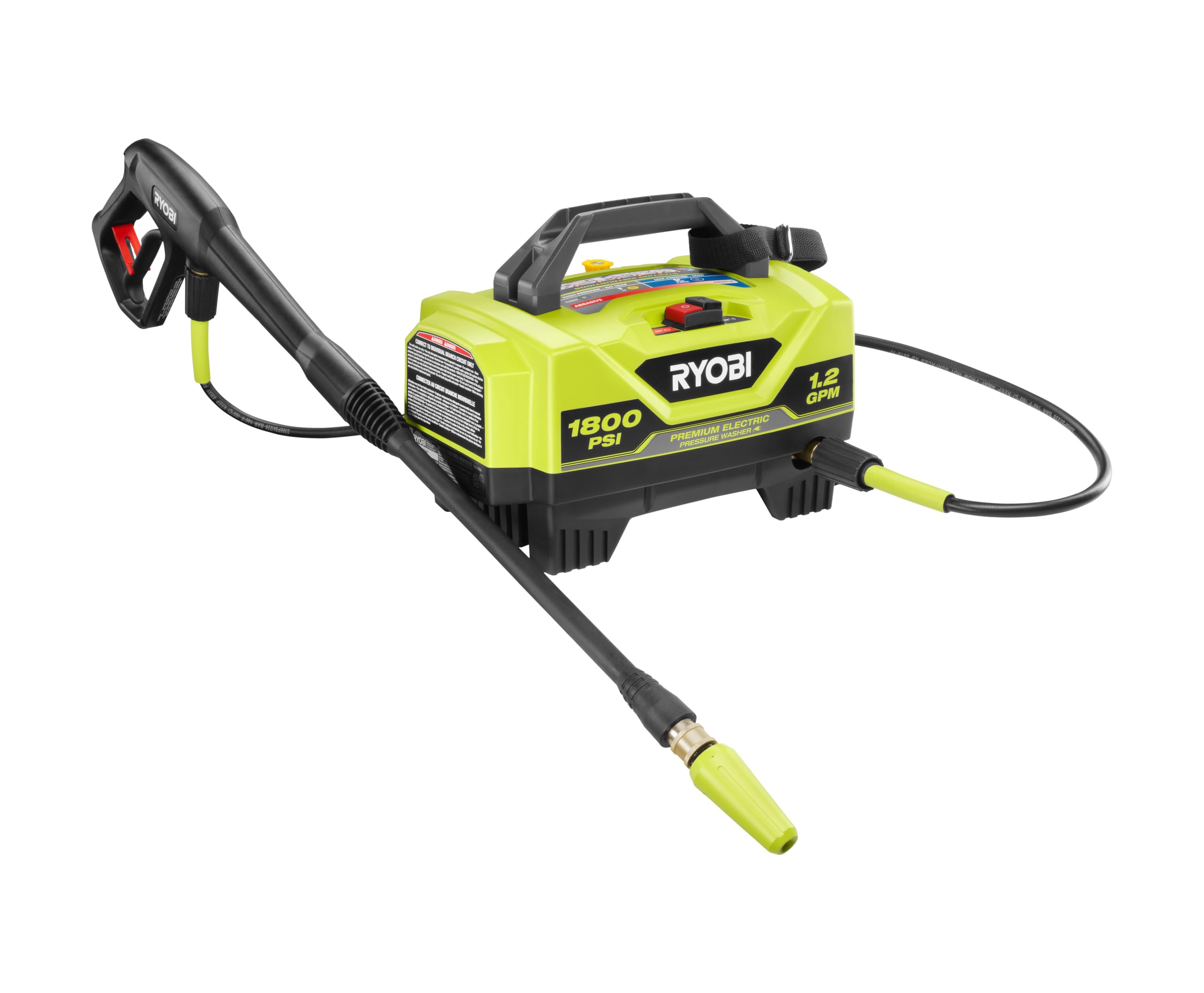 RYOBI Electric Pressure Washer 1,800 PSI 1.2 GPM