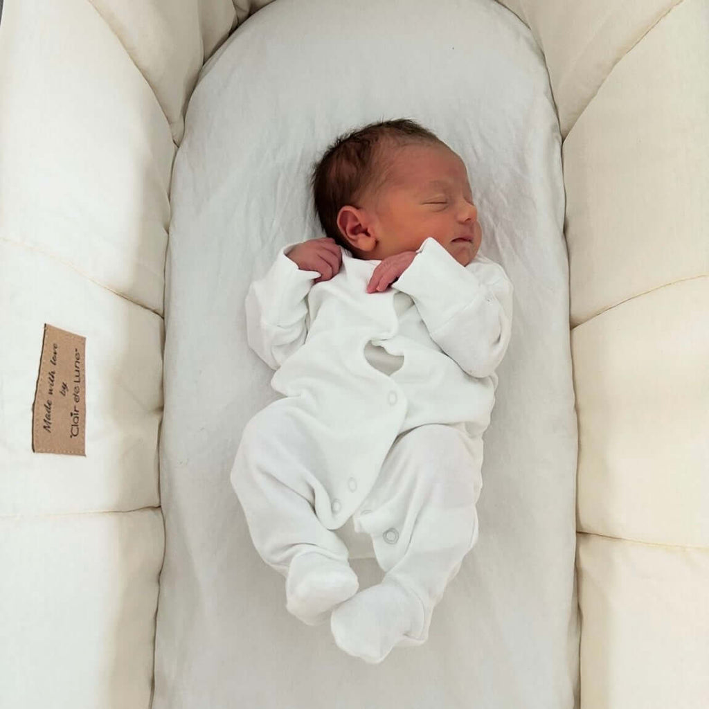 Organic Palm Moses Basket by Clair de Lune