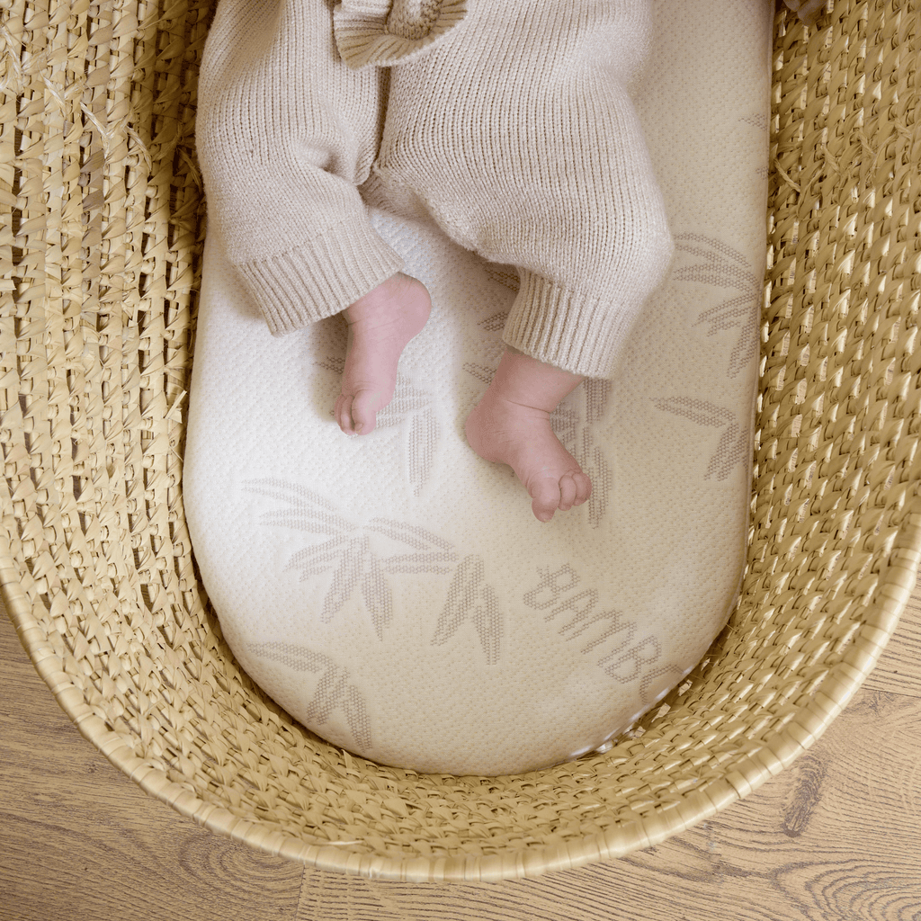 Organic Palm Moses Basket by Clair de Lune