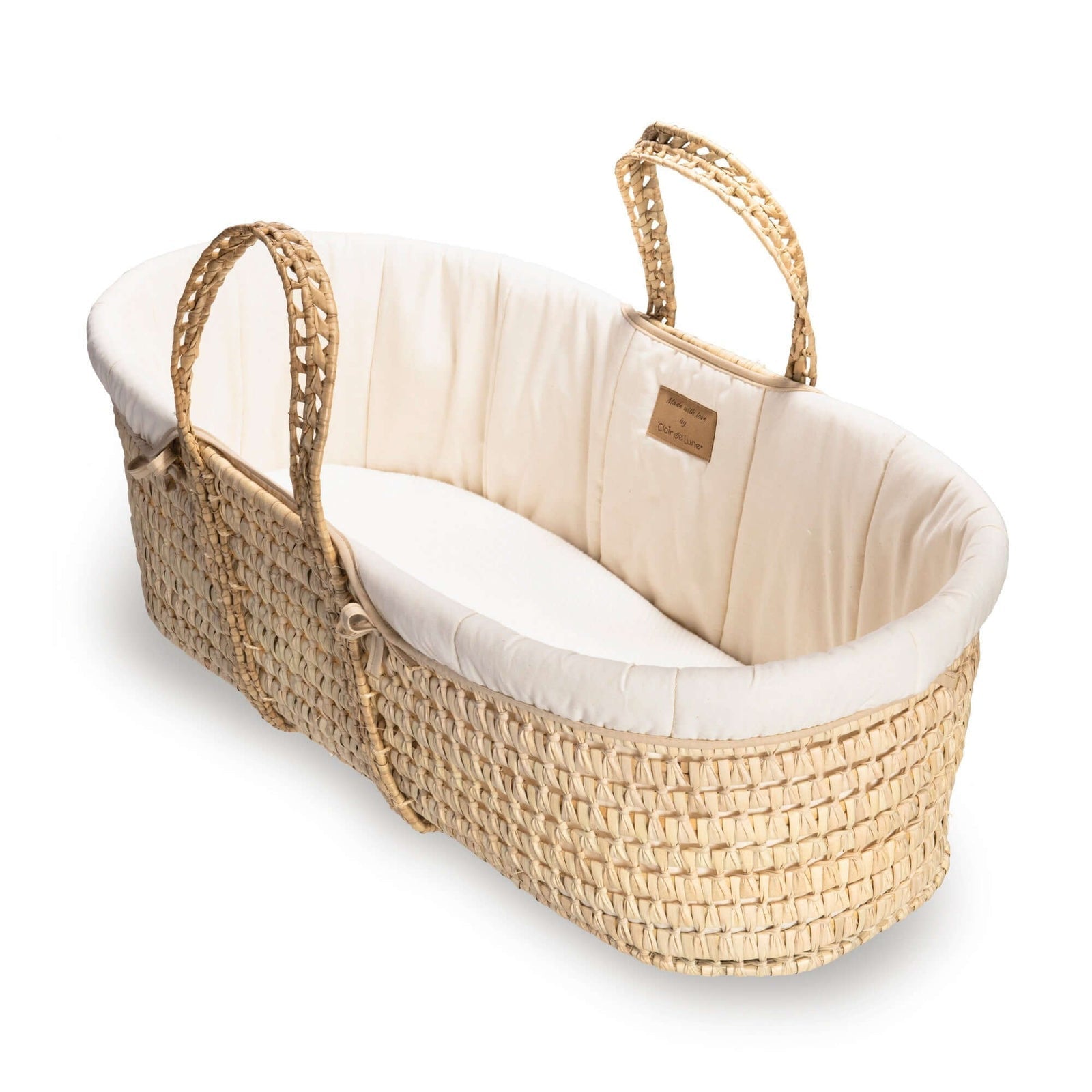 Organic Palm Moses Basket by Clair de Lune