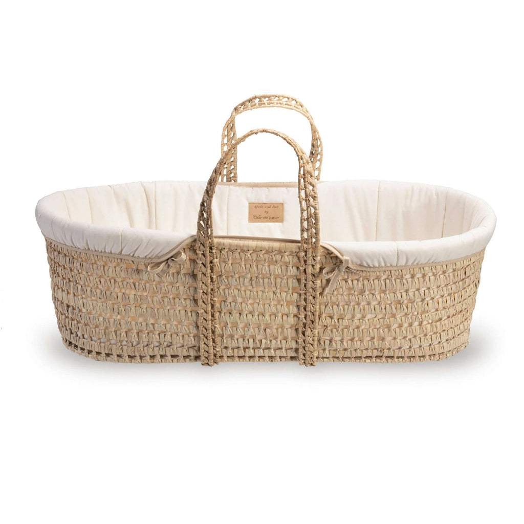 Organic Palm Moses Basket by Clair de Lune