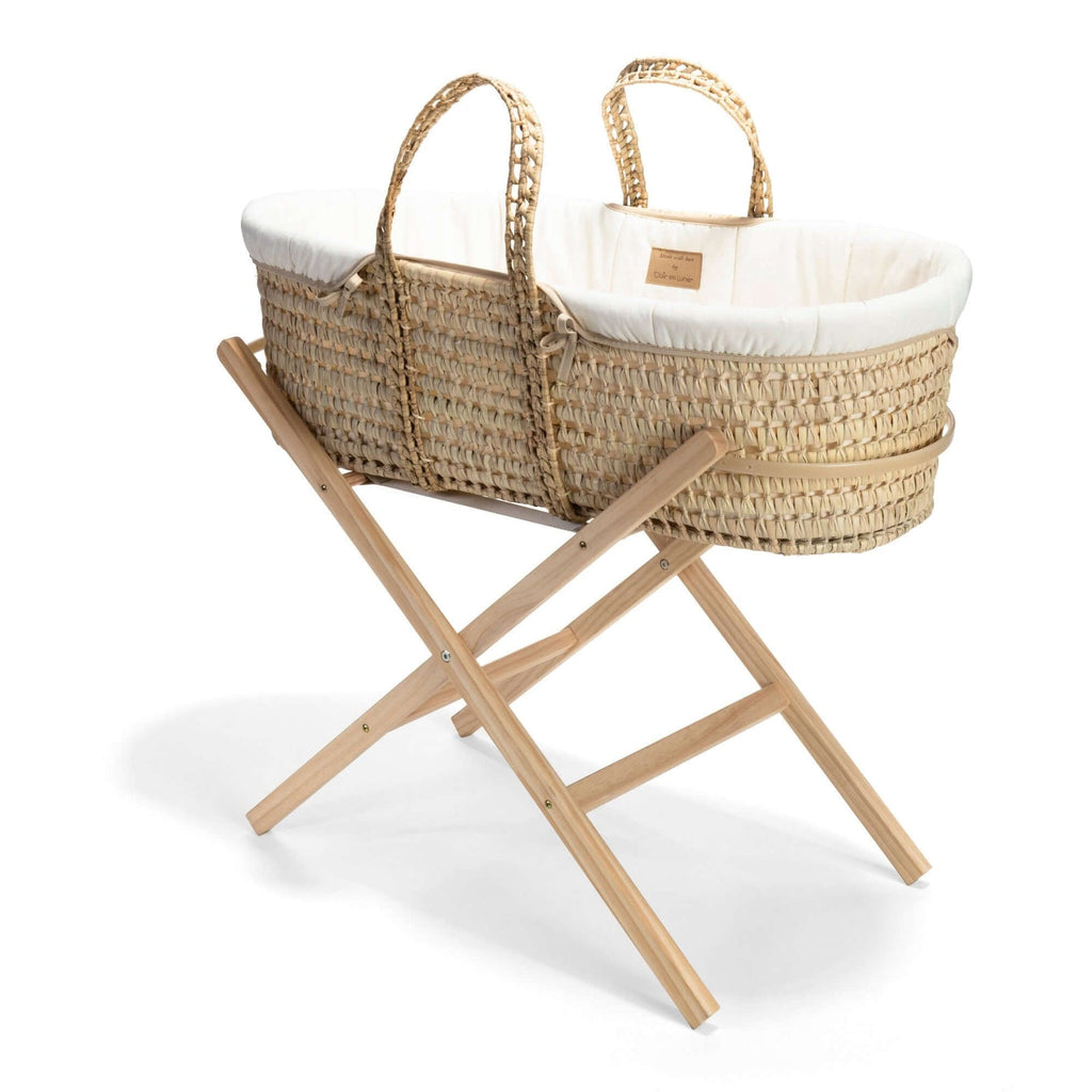 Organic Palm Moses Basket by Clair de Lune