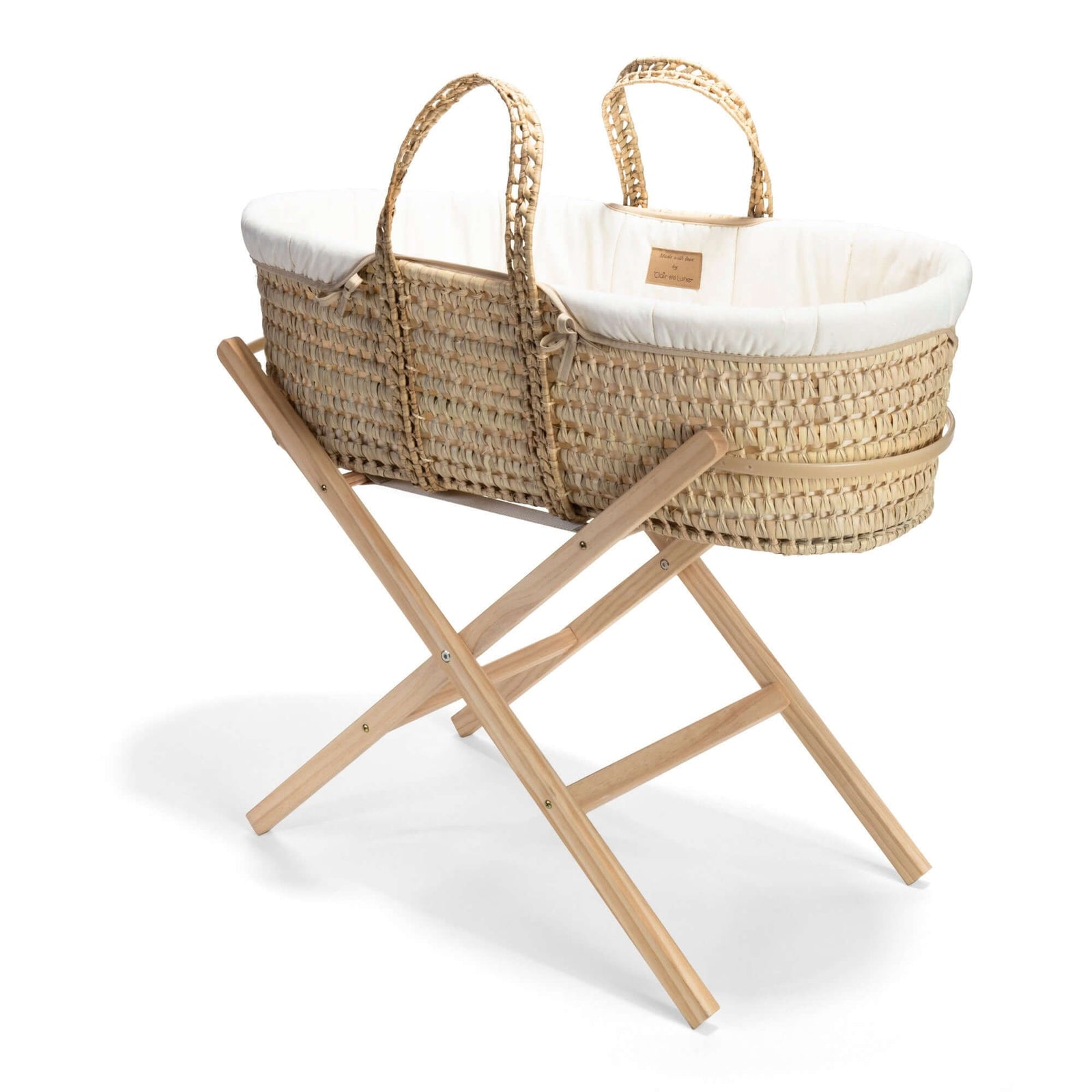 Organic Palm Moses Basket by Clair de Lune