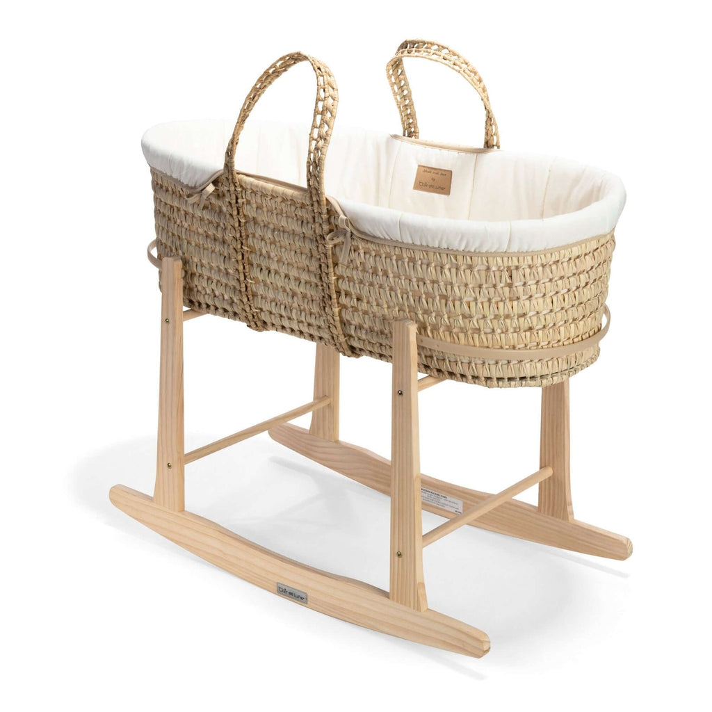 Organic Palm Moses Basket by Clair de Lune