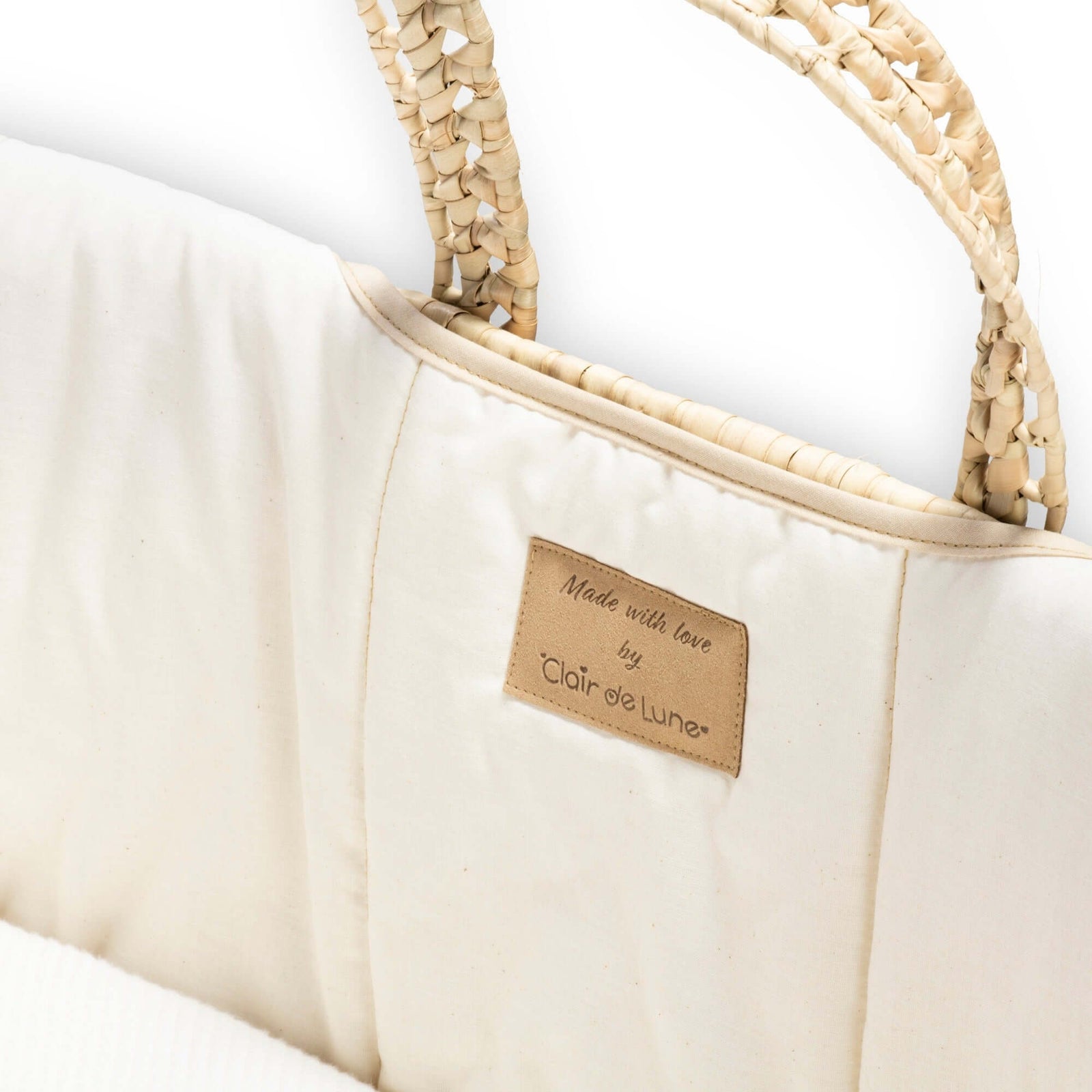 Organic Palm Moses Basket by Clair de Lune
