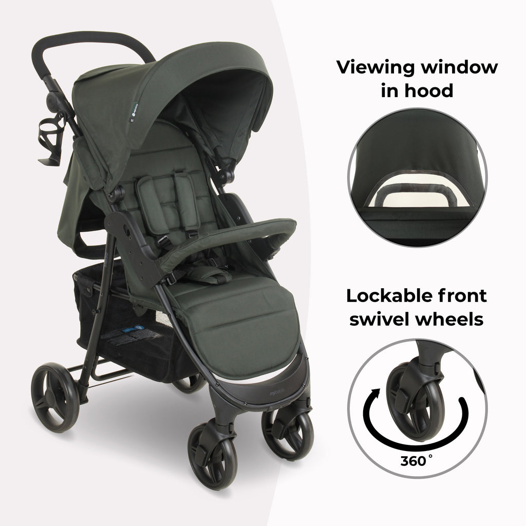 MB30 Plus Pushchair - Forest Green by My Babiie