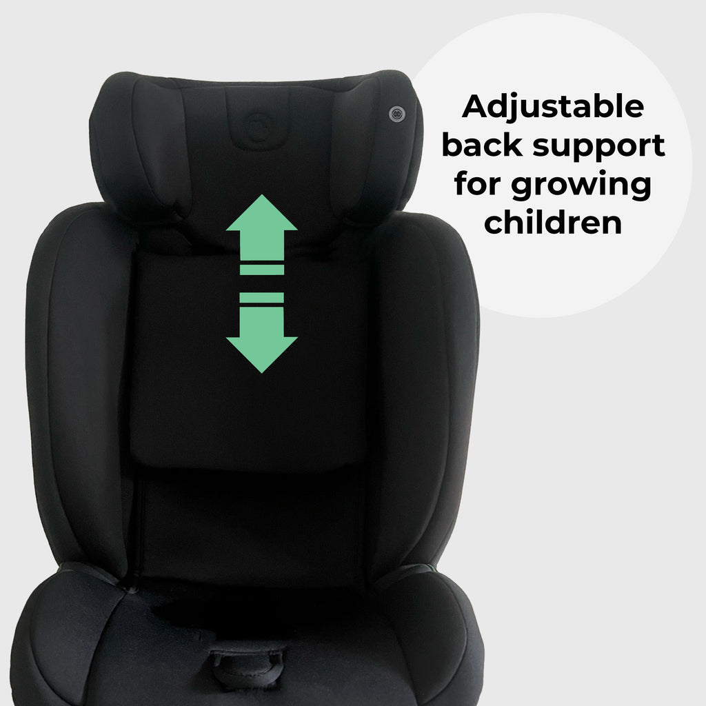 MBCS100 2-in-1 Convertible R129 Car Seat - Black by My Babiie