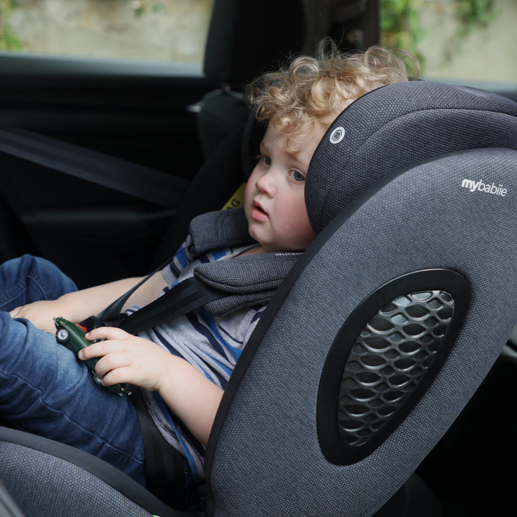 MBCS200 Spin R129 Car Seat with Top Tether - Black by My Babiie