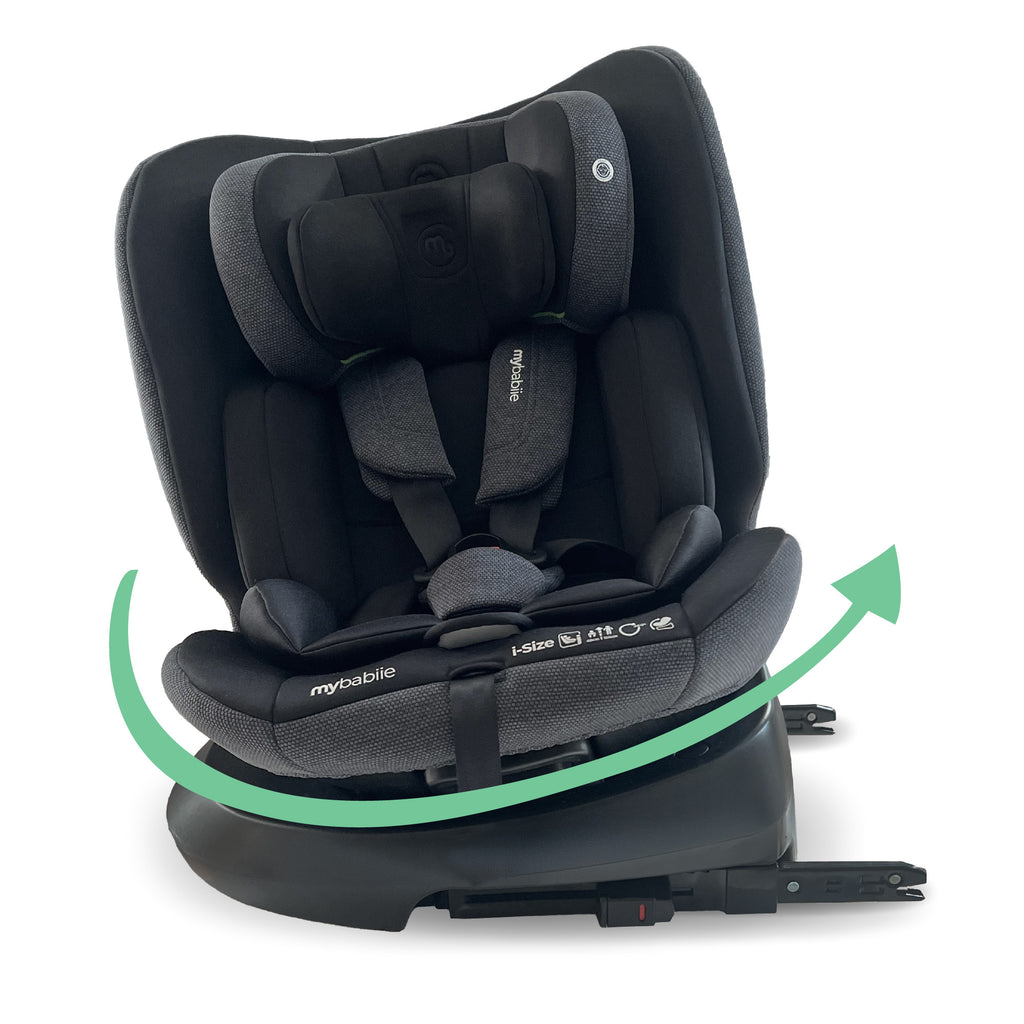 MBCS200 Spin R129 Car Seat with Top Tether - Black by My Babiie