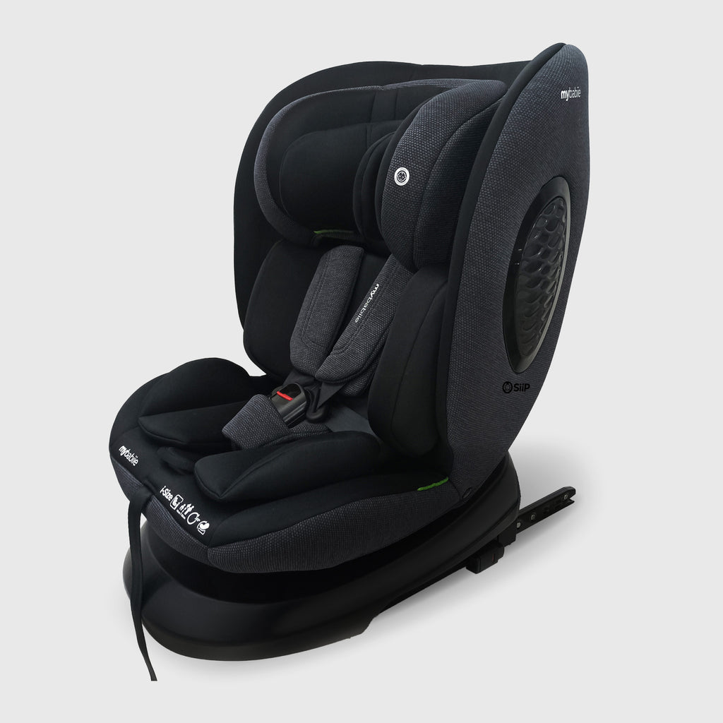 MBCS200 Spin R129 Car Seat with Top Tether - Black by My Babiie