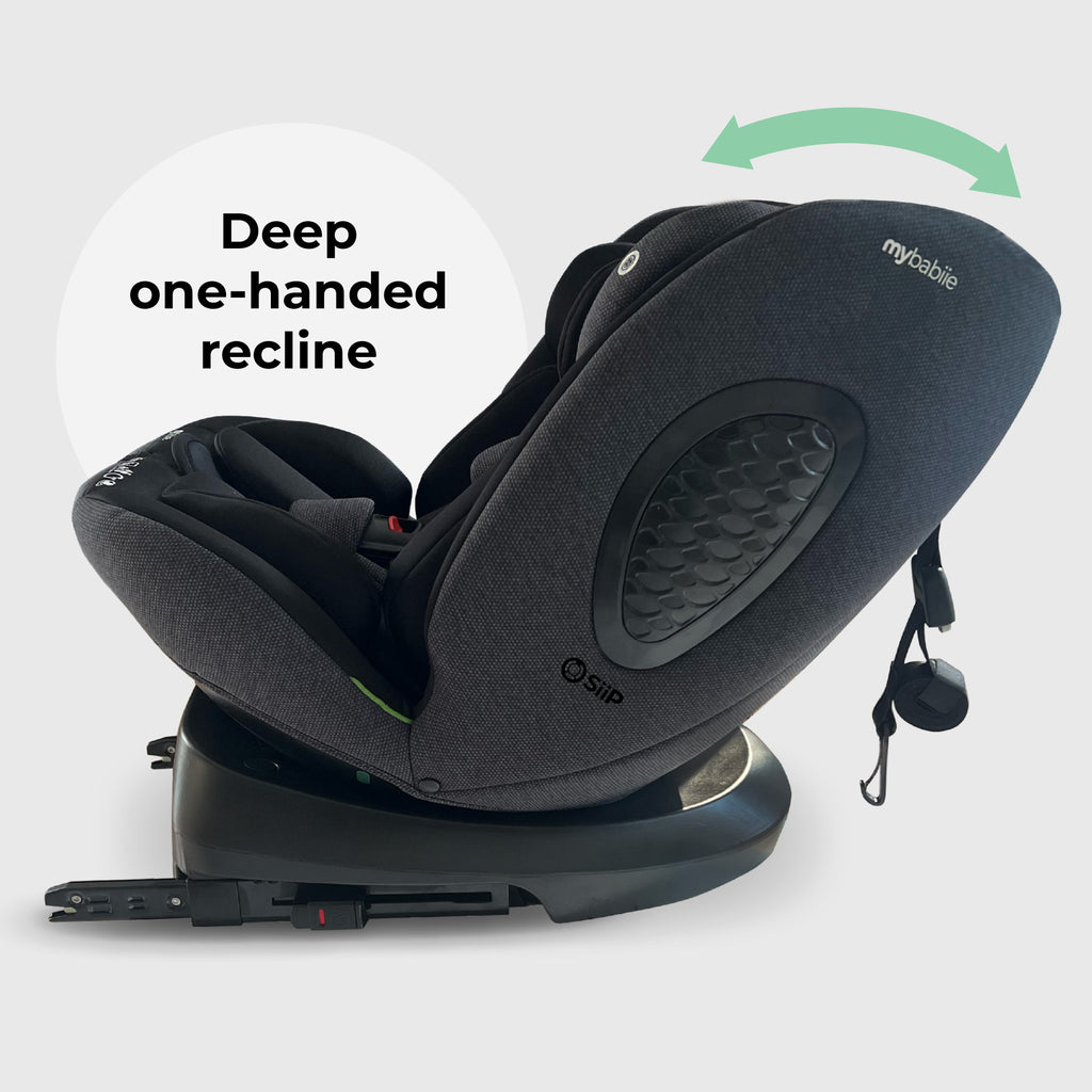 MBCS200 Spin R129 Car Seat with Top Tether - Black by My Babiie