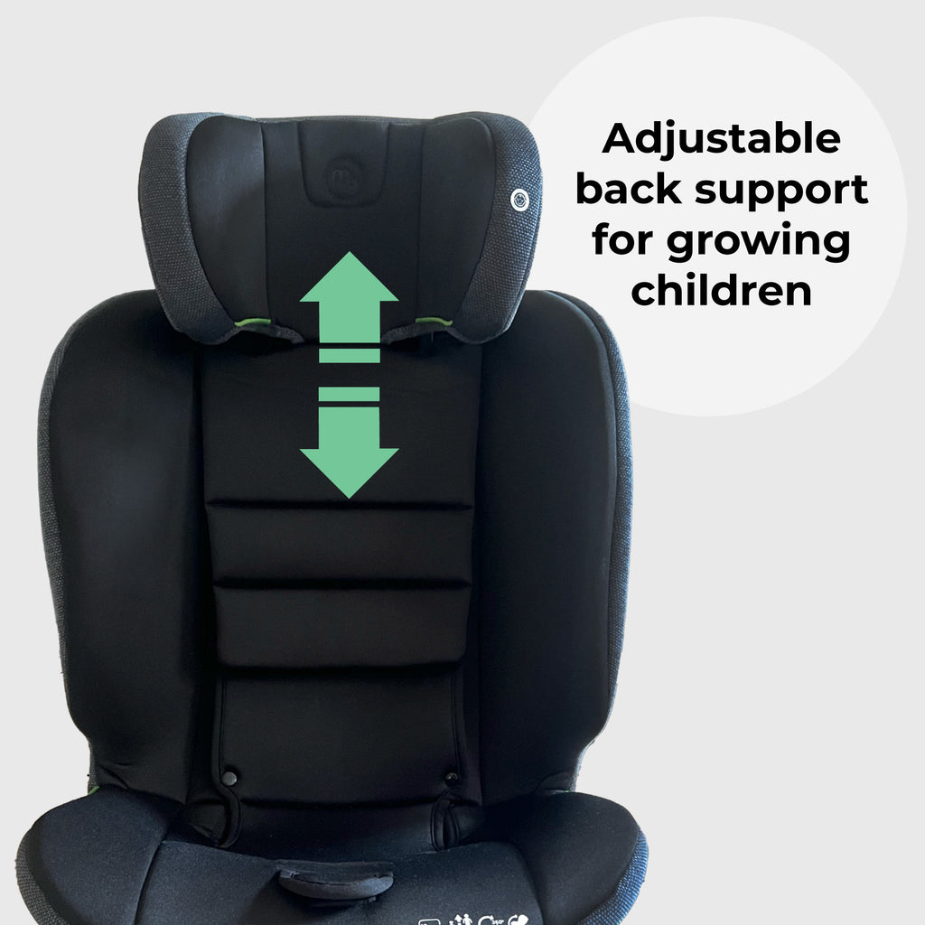 MBCS200 Spin R129 Car Seat with Top Tether - Black by My Babiie