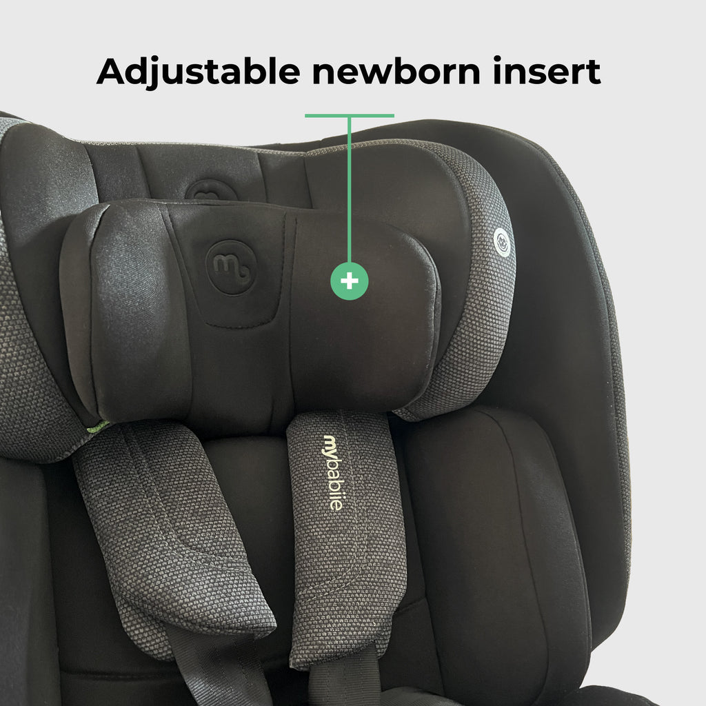 MBCS200 Spin R129 Car Seat with Top Tether - Black by My Babiie