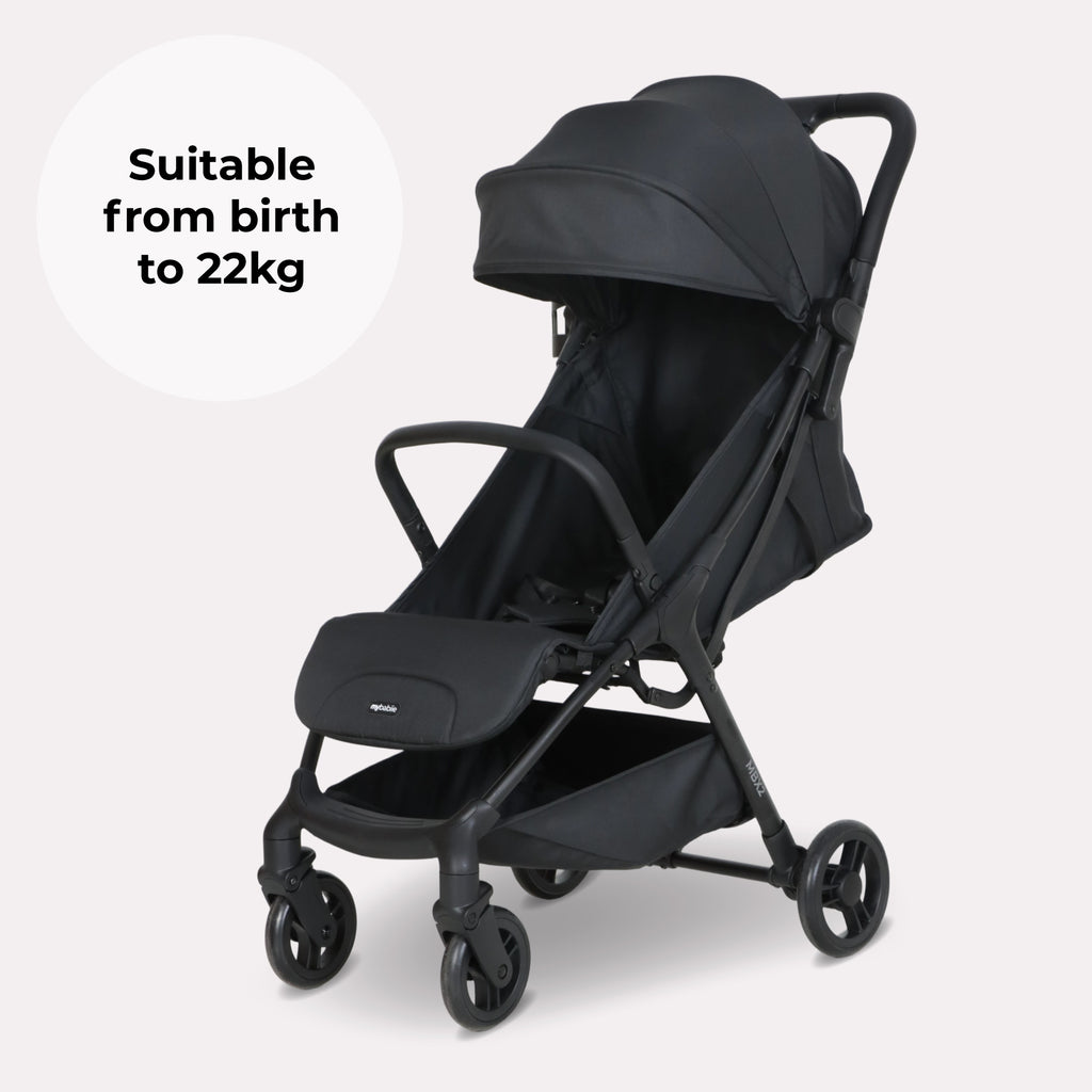 MBX2 Compact Stroller - Black by My Babiie