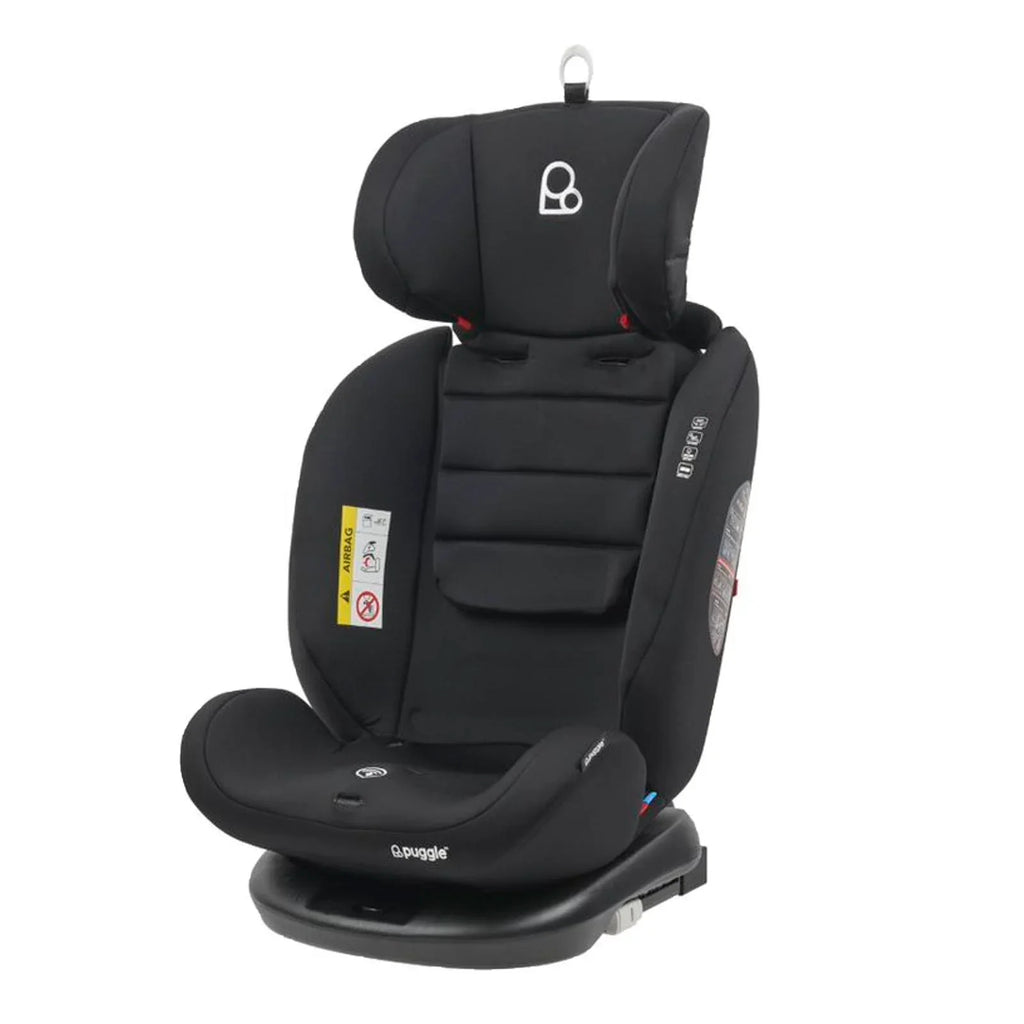 Puggle Lockton 360° Rotate Luxe Group 0+/1/2/3 Car Seat - Storm Black (0-12 Years) by Puggle