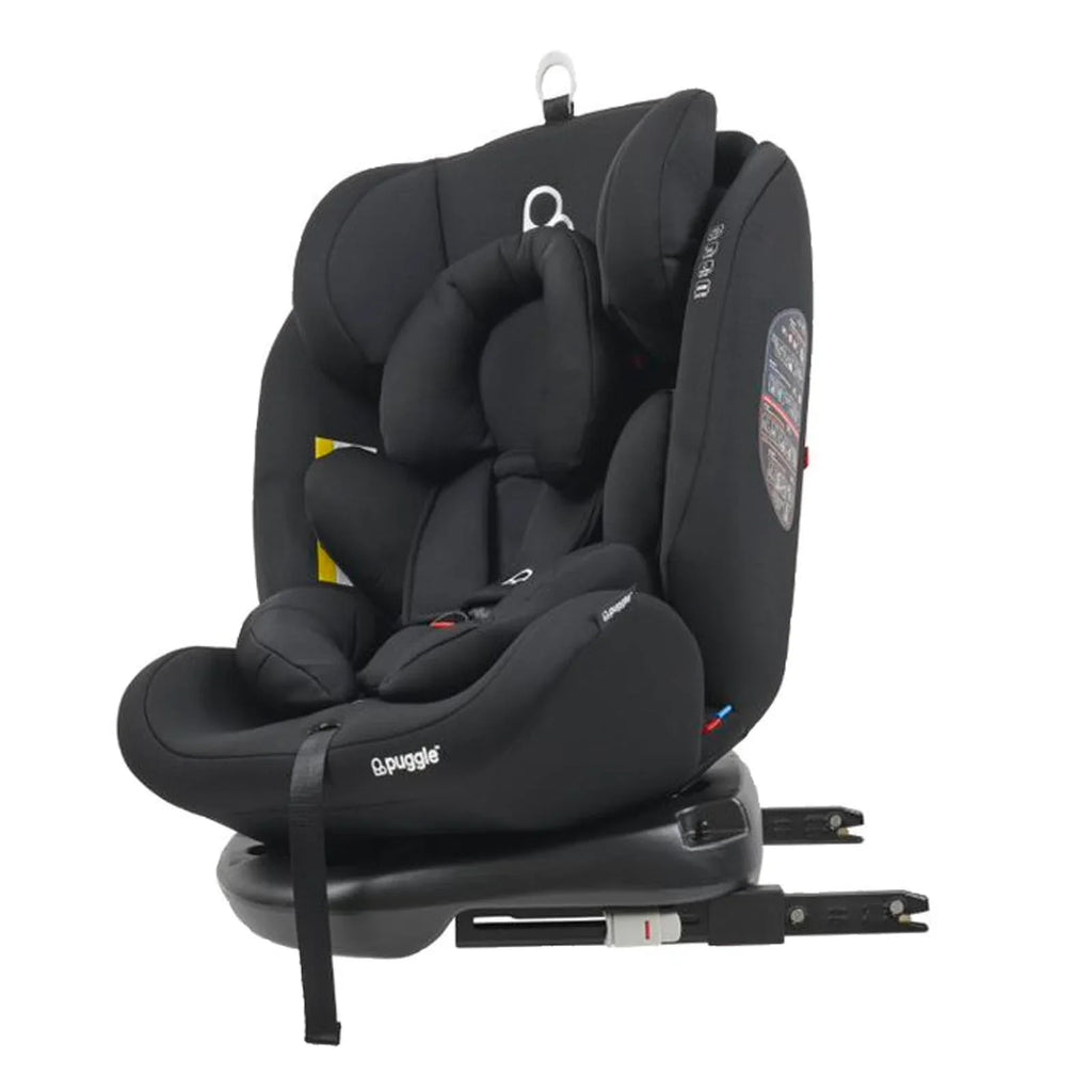 Puggle Lockton 360° Rotate Luxe Group 0+/1/2/3 Car Seat - Storm Black (0-12 Years) by Puggle