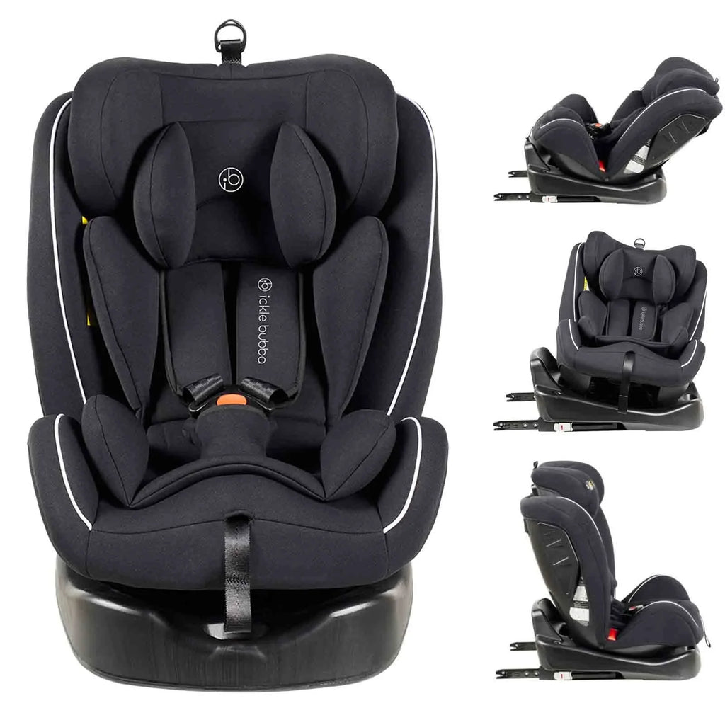 Ickle Bubba Rotator 360° Spin Group 0+/1/2/3 Car Seat - Black (0-12 Years) by Ickle Bubba