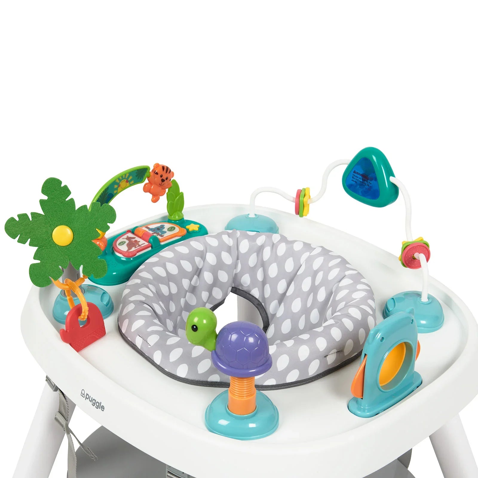 Puggle Snack & Play 7-in-1 Hi-lo Highchair - Flint Grey by Puggle