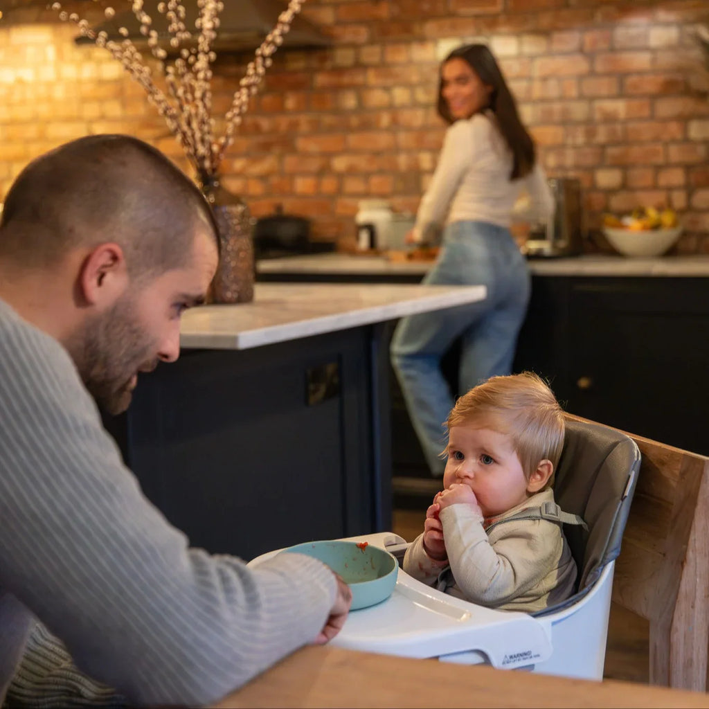 Puggle Snack & Play 7-in-1 Hi-lo Highchair - Flint Grey by Puggle