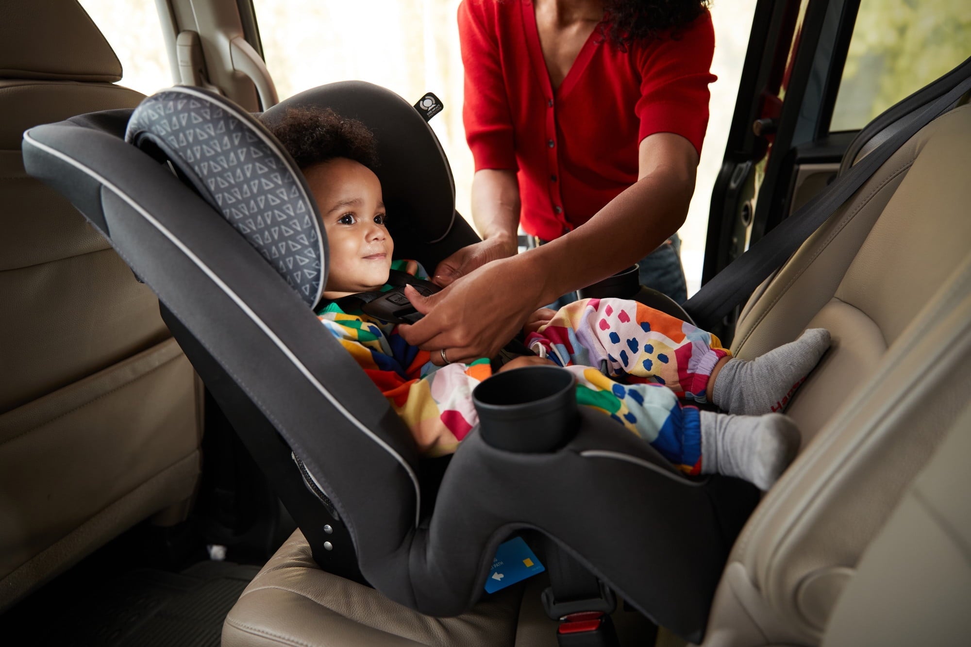 Cosco Kids Easy Elite Slim All-in-One Convertible Car Seat, Grey Glyphs by Cosco Kids