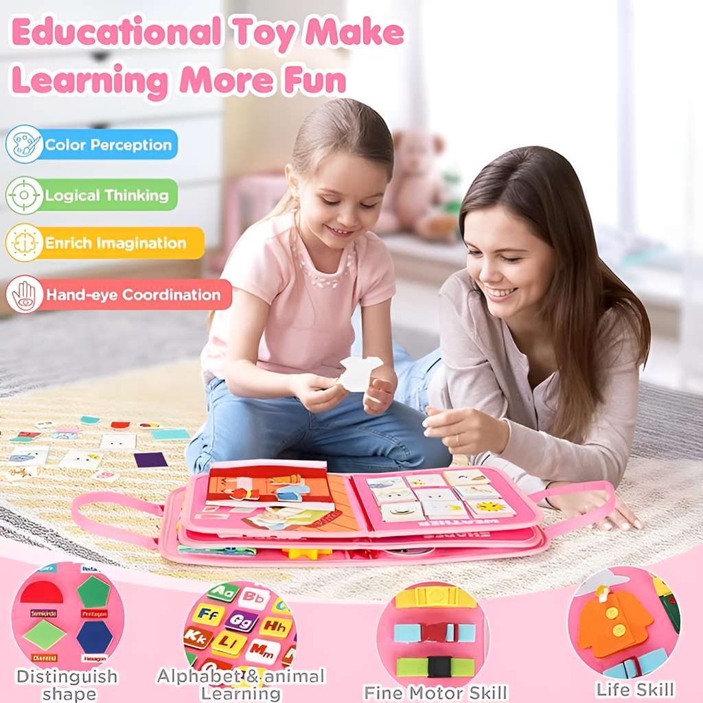 Montessori Busy Board - Upgraded Edition by Project Montessori