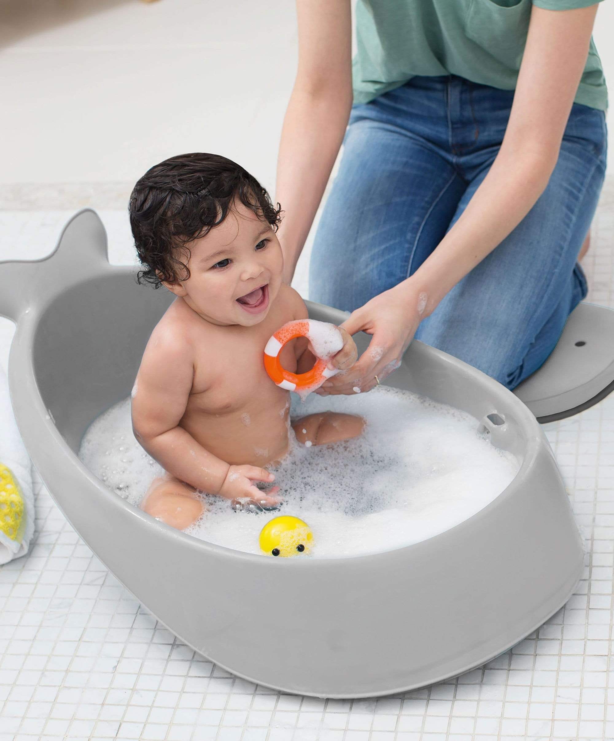 Moby 3 Stage Baby Bath - Grey by Skip Hop