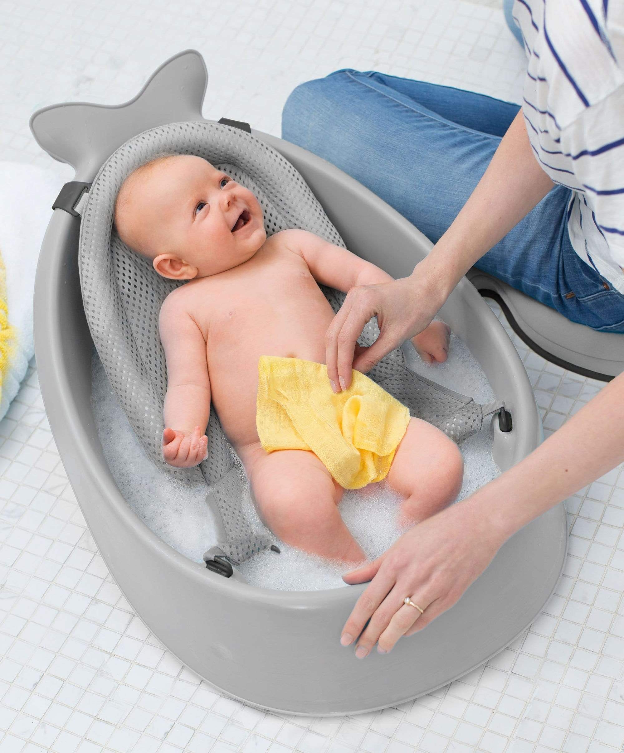 Moby 3 Stage Baby Bath - Grey by Skip Hop